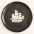1950s Swedish Decorative Bakelite/Isolite Plate With Silver Ship Inlay by Wilhelmina Wendt for Perstorp For Sale - Image 9 of 11