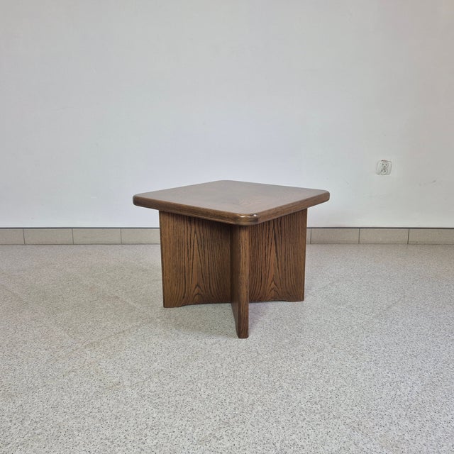 Wood Vintage Oak Side Table from Gordon Russell, 1980s For Sale - Image 7 of 9