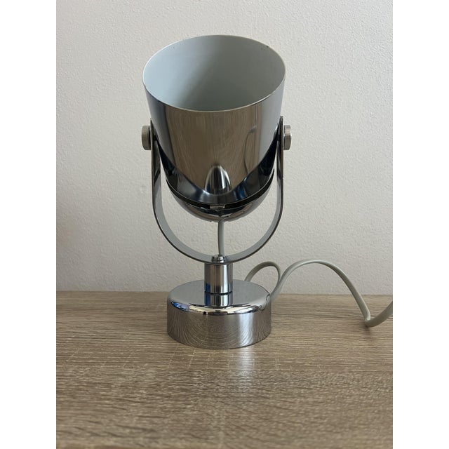 Silver Table Lamp by Stanislav Indra for Combi Lux, 1970s For Sale - Image 8 of 11