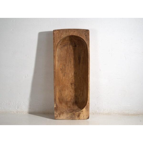 Wood Antique Carved Wooden Bowl For Sale - Image 7 of 10