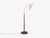 Mid-Century Modern 1950s Mid-Century Modern Double Shade Floor Lamp, Wood, Metal, Fabric For Sale - Image 3 of 13