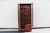 Brown Vintage Asian-Inspired Rosewood Display Cabinet / Curio With Glass Doors and Brass Hardware For Sale - Image 8 of 18