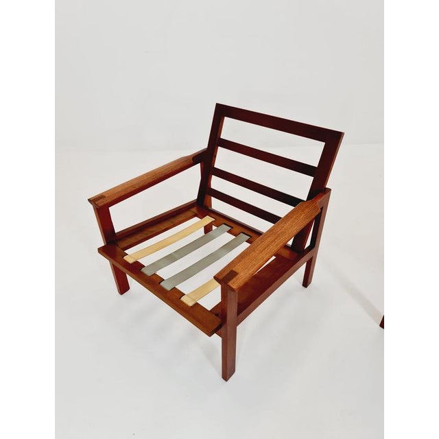 Textile Mid-Century Modern Easy Lounge Chair by Illum Wikkelso for Niels Eilersen, 1960s For Sale - Image 7 of 11