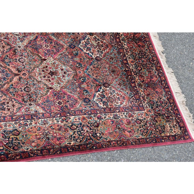 Karastan 11.5’ X 14’ Red Wool Kirman Antique Rug For Sale In Boston - Image 6 of 10