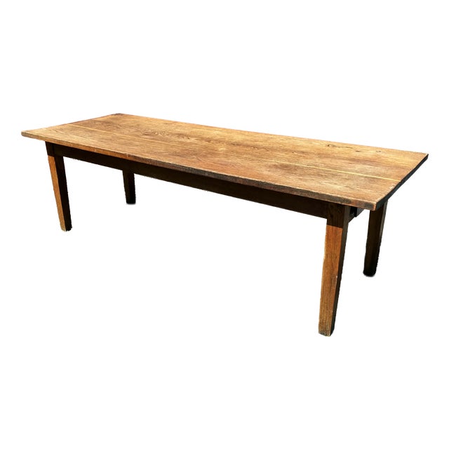 Oak Dining Table, 1950s For Sale