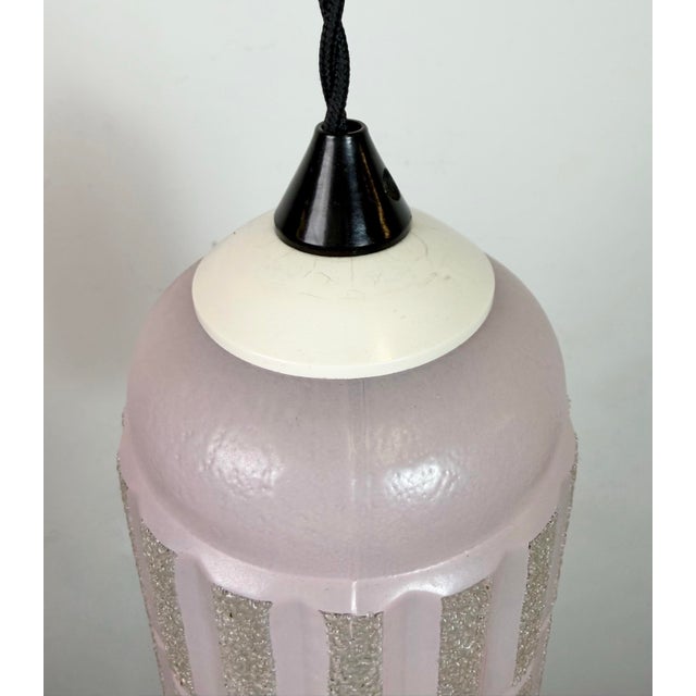 Vintage Glass Ceiling Light, 1970s For Sale - Image 4 of 17