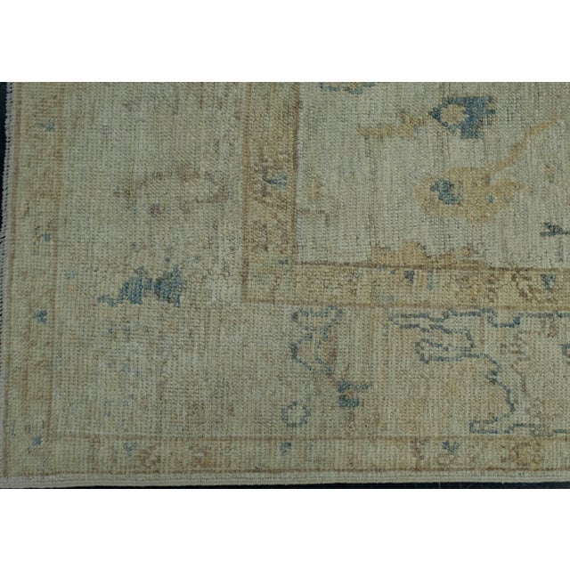 Turkish Oushak Rug 5'4" x 9'5" #18045 For Sale - Image 4 of 8