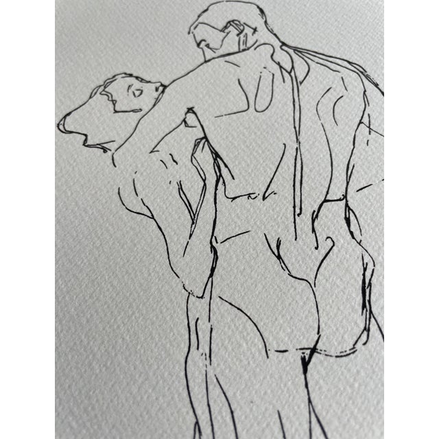 Black Gustav Klimt (1862-1918), Couples D'Amants, Printed in Belgium For Sale - Image 8 of 10