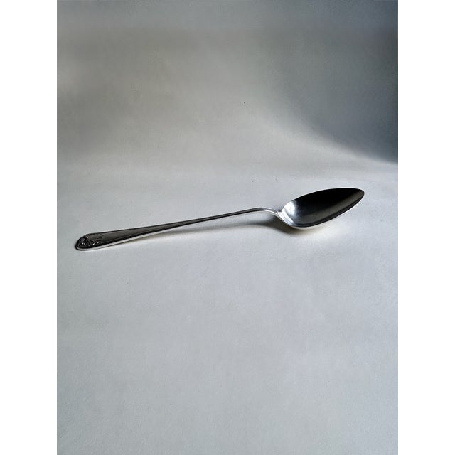 Sheffield, England made, Eisenberg-Lozano imported EPNS Shell pattern Serving Spoon, C. 1970. Featuring the 13.18”L EPNS...