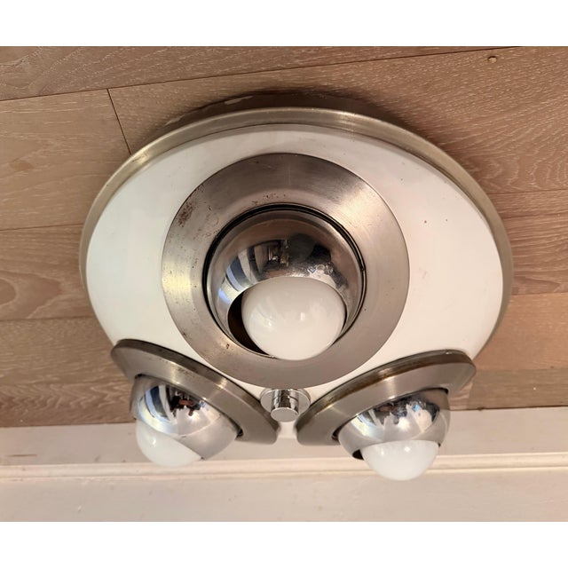 1950s Mid Century Modern Arredoluce Directional 3 light Flush Lamp For Sale - Image 12 of 18