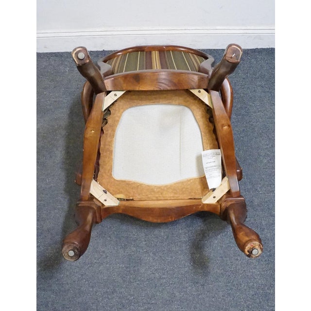 Thomasville Furniture Kent Park Collection Solid Mahogany Traditional Style Dining Arm Chair 38921 For Sale - Image 9 of 10