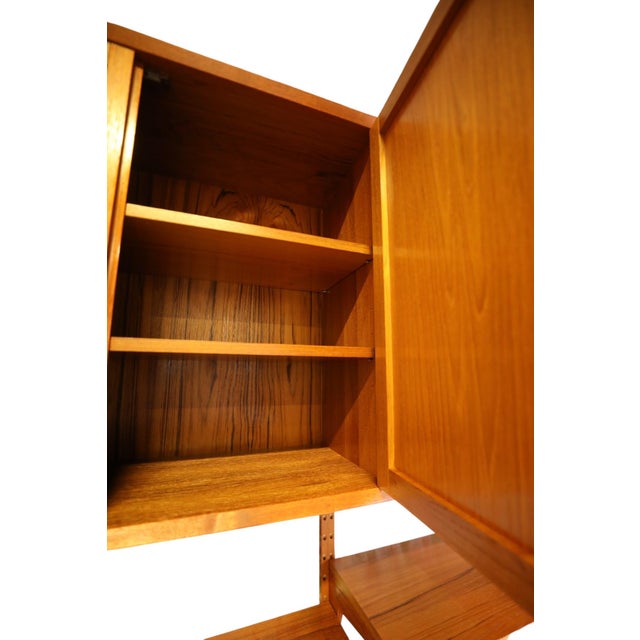 Large Wall-Mounted Shelving System in Teak by Poul Cadovius for Cado, 1960s For Sale - Image 11 of 18