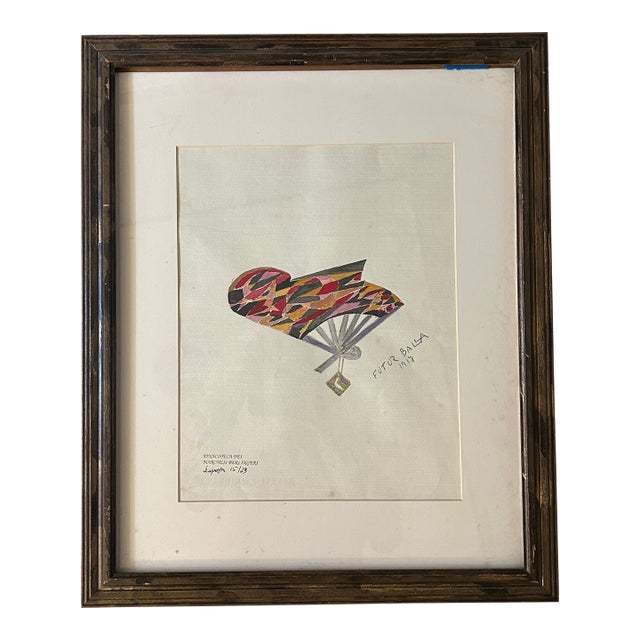 1910s Gouache Drawing by Future Balla (Giacomo Balla) For Sale
