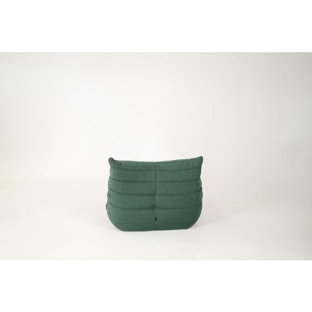 Set of Togo Lounge Chair and Teal Fabric by Michel Ducaroy for Ligne Roset, 1973 For Sale - Image 6 of 18