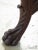 Marble Top Rococo Style Mahogany Table With Carved Paw Feet For Sale - Image 4 of 9