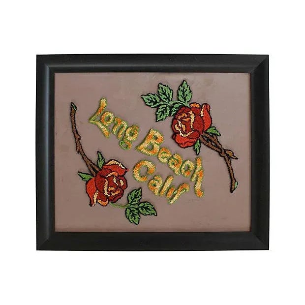 American Long Beach Punchwork Art For Sale - Image 3 of 3