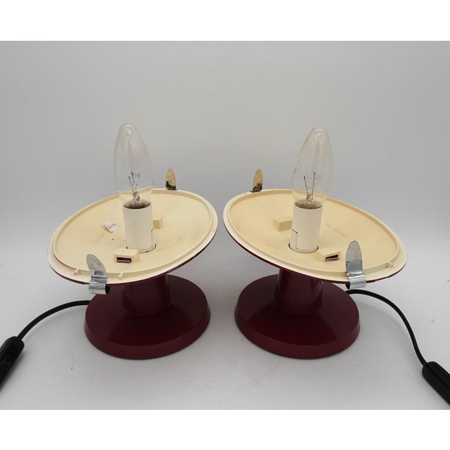 Plastic Dolly Table or Bedside Lamps from Valenti Luce, Milan, 1980s, Set of 2 For Sale - Image 7 of 18