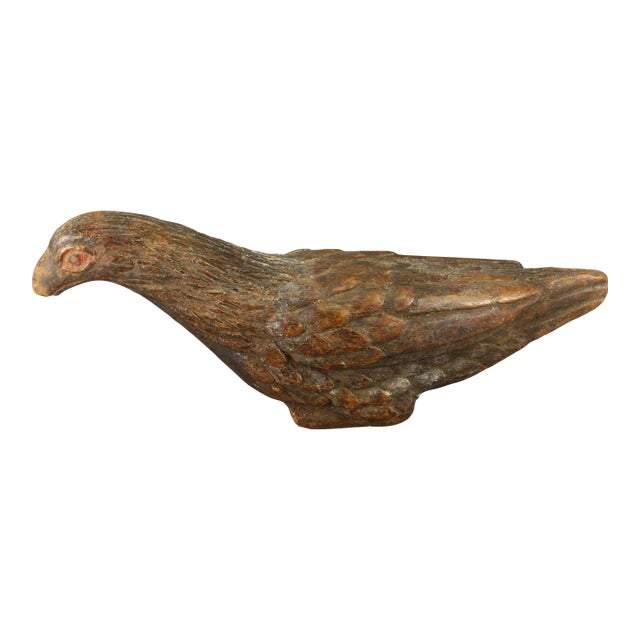 Antique Transylvania Carved Figure of a Bird - Pigeon For Sale