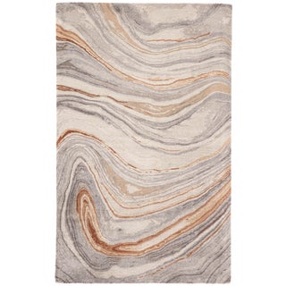 Jaipur Living Atha Handmade Copper/ Gray Area Rug - 8′ × 11′