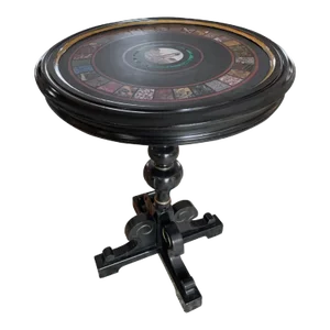 Mid 19th Century Italian Micromosaic Pedestal Table. Pietra Dura Specimen Marble
