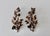 Late 20th Century Hans Kögl Style Gilded Flowers Stems Leaves Wall Mount Candle Holders Sconces - a Pair For Sale In Miami - Image 6 of 18