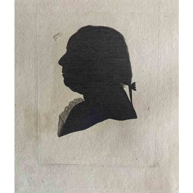 Portrait is an original artwork realized by Johann Caspar Lavater (1741 - 1801). Original Etching from "Essays on...