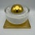 The light fixture is in beautiful vintage condition. The glass is flawless, without chips or cracks. The brass fittings...
