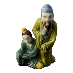 Mudman and Mudwoman Figurine Circa 1890-1910
