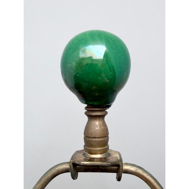 Royal Haeger Vintage Sculptural Green Glazed Ceramic Lamp, Royal Haeger Style, Rewired For Sale - Image 4 of 4