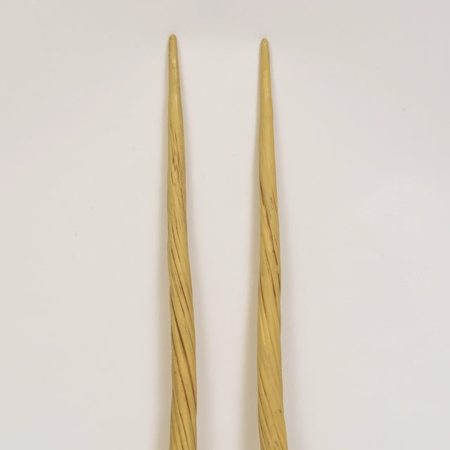 A Pair of 1980s Faux Narwale Spires For Sale In New York - Image 6 of 7