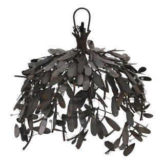 Petal Pendant Lights - A Pair For Sale