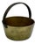 Antique 12 Inch Heavy Brass & Hand Wrought Iron Fireplace Hearth Hanging Cooking Pot Mid 19th Century For Sale - Image 9 of 18