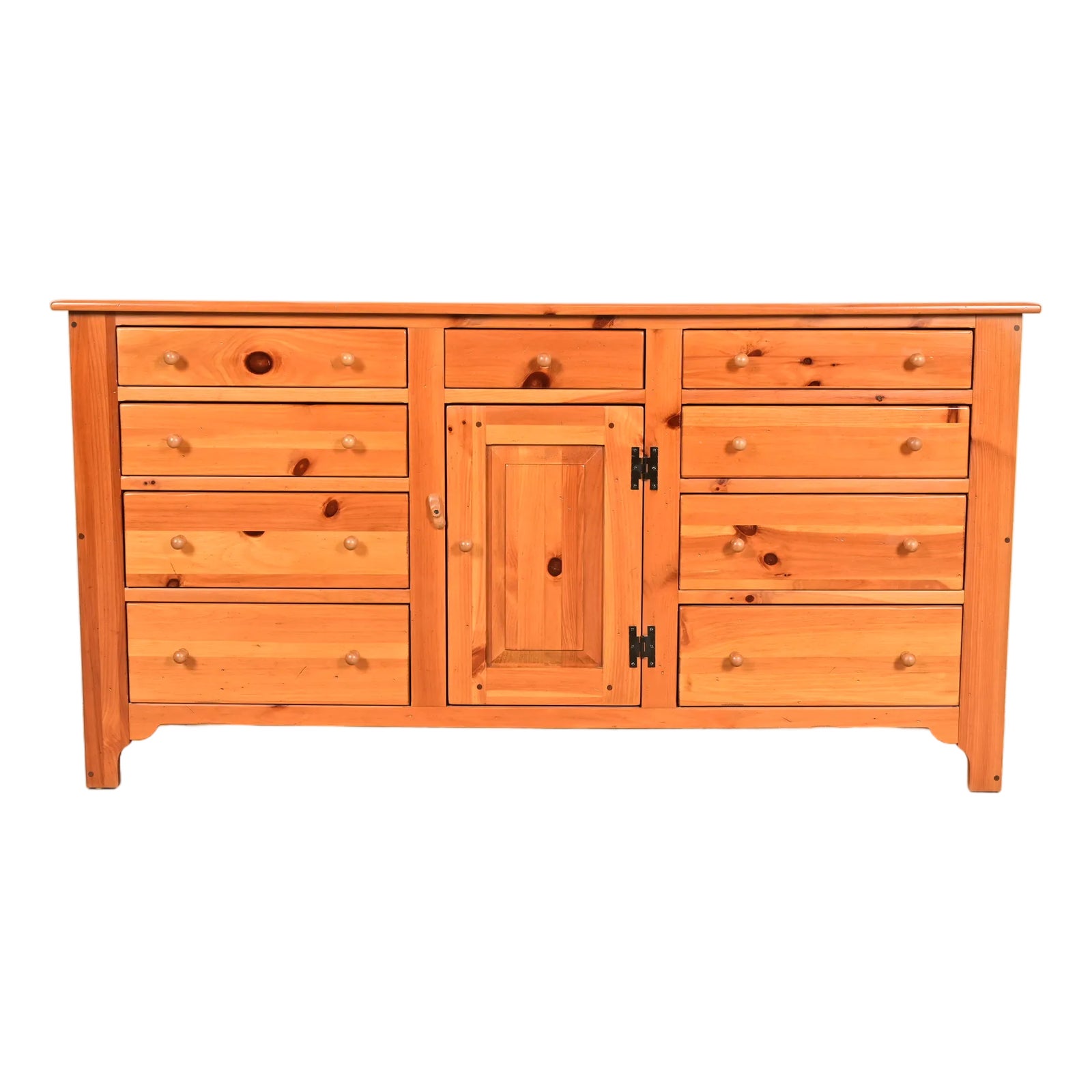 Ethan Allen Early American Shaker Solid Pine Twelve-Drawer Dresser