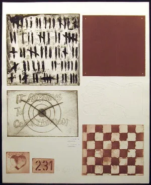 Kjeld Ulrich Sn Etching Pertains to Correlation Denmark Artist Listed