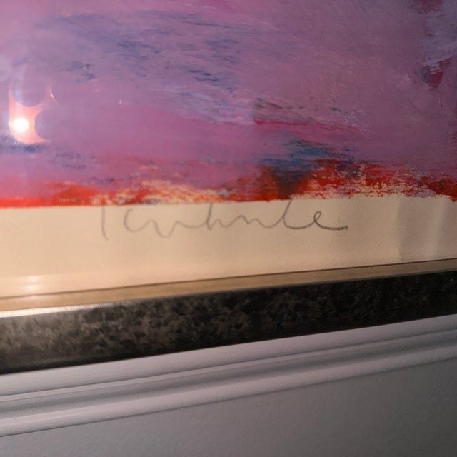 1980s Signed, Oversized Edith Kuhnle Abstract Titled Cleveland Park For Sale - Image 5 of 10