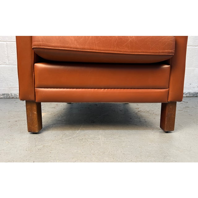 Pair of Mid-Century Modern Danish Leather Chairs by Wiels Møbler For Sale - Image 12 of 17