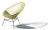Contemporary Yellow Acapulco Mini Chair with Yellow Cushion by OK Design For Sale - Image 3 of 11