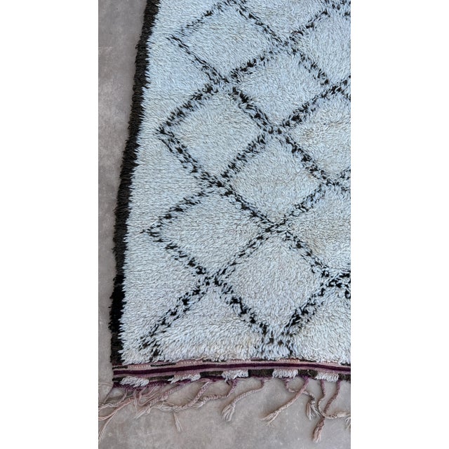 Mid-Century Modern Beni Ourain Rug - 6'1" X 13'2" Ft For Sale - Image 3 of 10