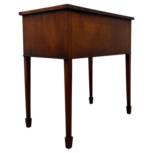 Antique Early 20th Century English Mahogany Side Table For Sale - Image 10 of 13