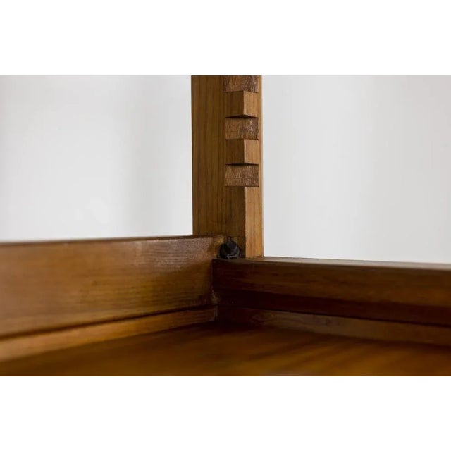 Shelves Cabinet in Natural Elm by Pierre Chapo, 1960s For Sale - Image 9 of 15