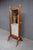 Traditional Edwardian Style Mahogany Cheval Dressing Mirror With Brass Accents For Sale - Image 3 of 13