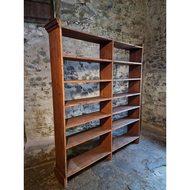 Antique French Open Bookcase from Chalmette, 1930s For Sale - Image 17 of 18