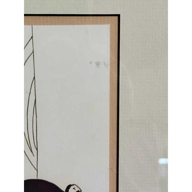 Wood 1950s Chez Maxim’s Paris Sem Panoramic Menu Lithograph For Sale - Image 7 of 15