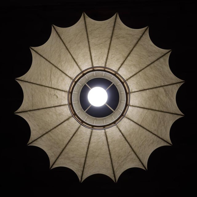 Mid-Century Modern Mid-Century Modern Cocoon Pendant Lamp by Achille Castiglioni, 1960s For Sale - Image 3 of 18