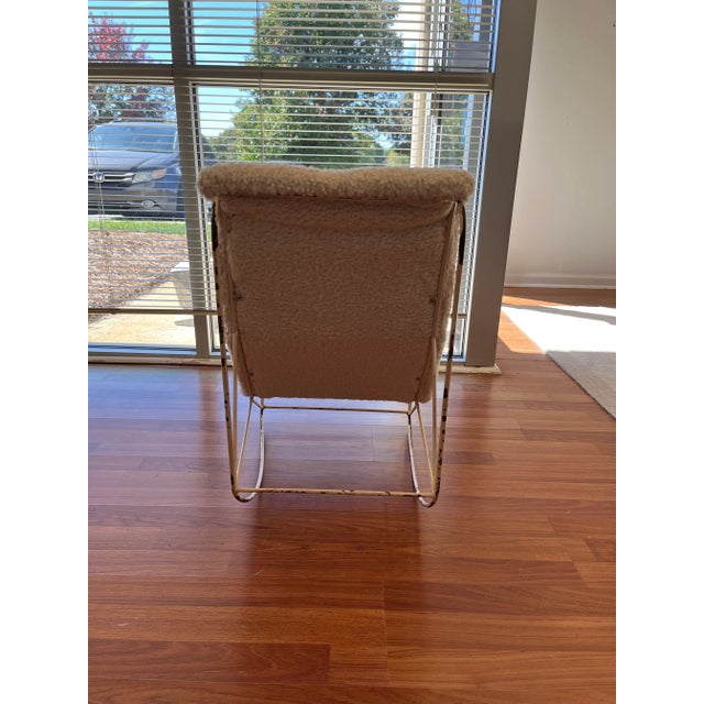 Cream Rocking Chair For Sale - Image 4 of 7