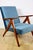 Vintage VAR B-310 Chair in Blue Sky Velvet and Wood, 1960s For Sale - Image 10 of 11