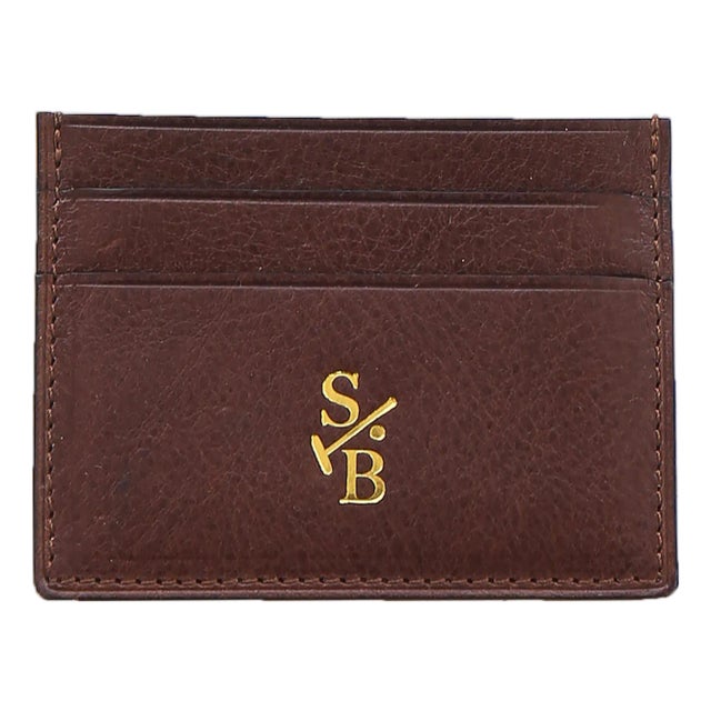 Flat Wallet - Single Sided - Brown For Sale