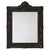 An exceptionally decorative and finely cast wall mirror of remarkable presence, featuring an elaborate ornamental frame...