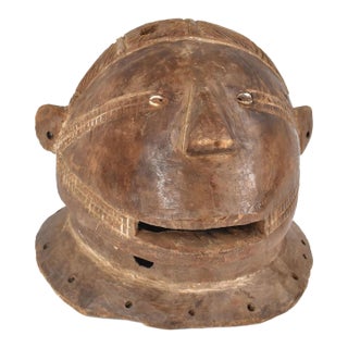 Early 20th Century Tabwa Helmet Mask For Sale