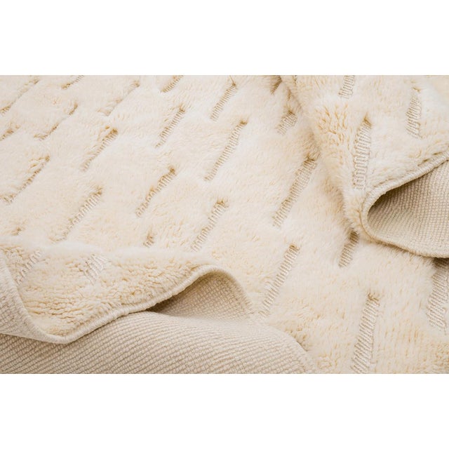 Early 21st Century Hand-Knotted Wool Rug by Azele Studio For Sale - Image 5 of 10